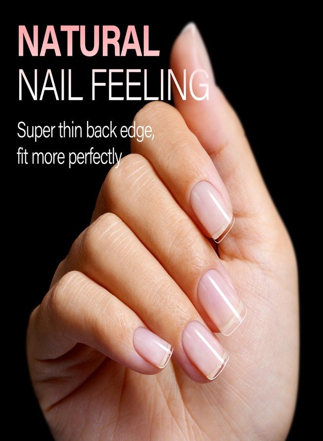 AILLSA Extra Short Square Nail Tips - 240pcs Thickened Pre-filed False Nail Tips Half Matte Nails Tips, Fake Nails for Gift - Image 5